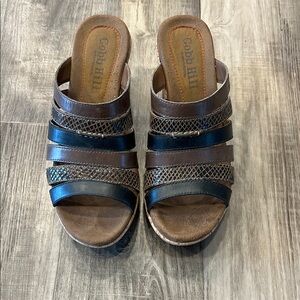 Cobb Hill by New Balance Women's Brown and Black Sandals | Size 7.5